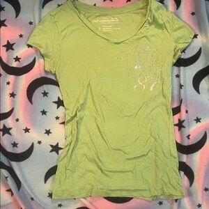 Aeropostale Light Green Short Sleeve Tee